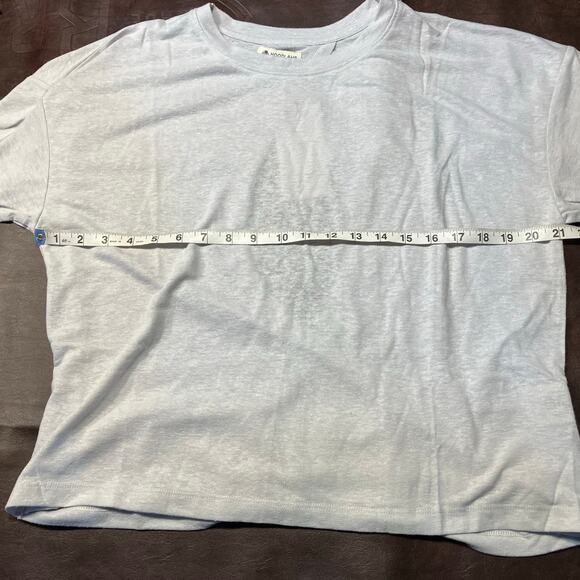 New Hoodlamb by Hemp Tailor Grey Open Back Short Sleeve Top Womens medium - Picture 14 of 14